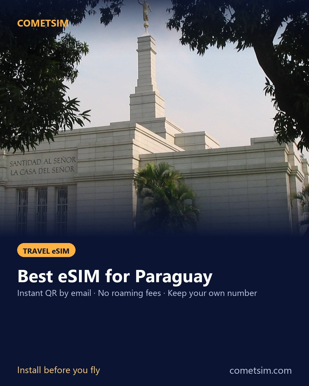 Paraguay travel eSIM – instant QR, no roaming fees