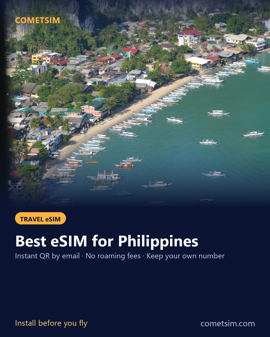 Philippines travel eSIM – instant QR, no roaming fees