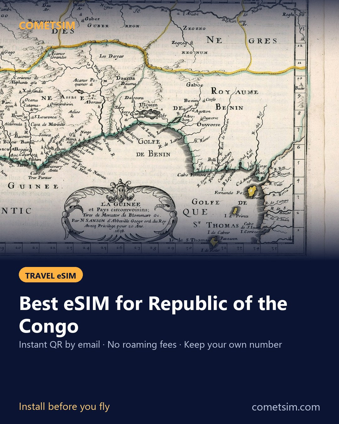 Republic of the Congo travel eSIM – instant QR, no roaming fees