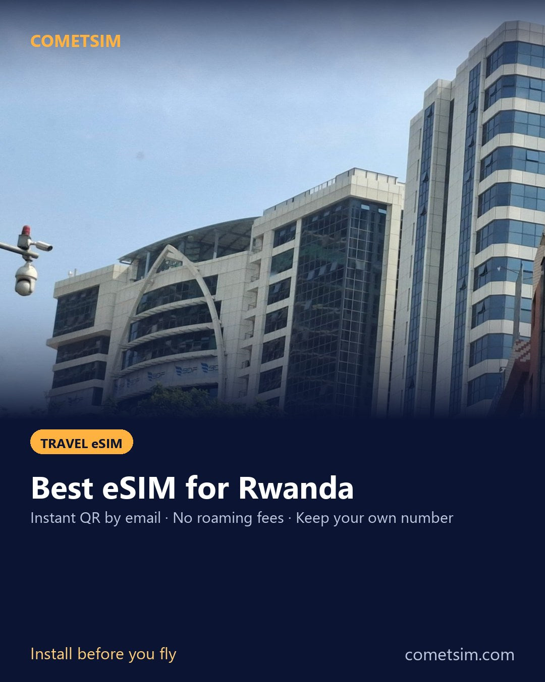 Rwanda travel eSIM – instant QR, no roaming fees