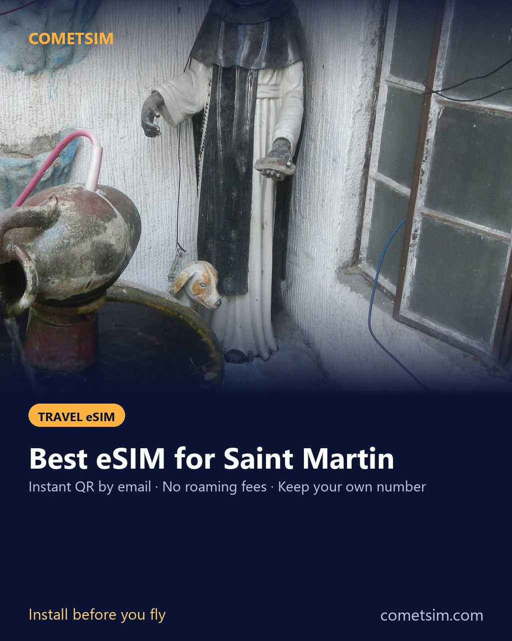 Saint Martin travel eSIM – instant QR, no roaming fees