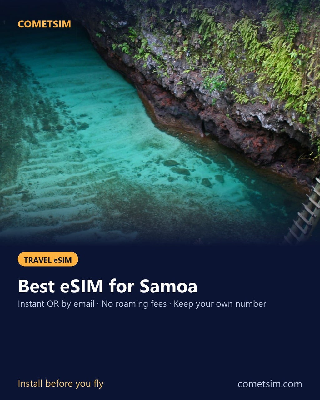Samoa travel eSIM – instant QR, no roaming fees