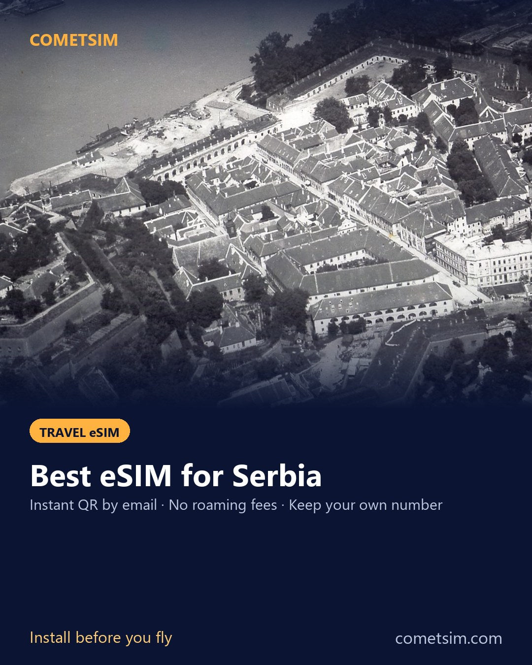Serbia travel eSIM – instant QR, no roaming fees