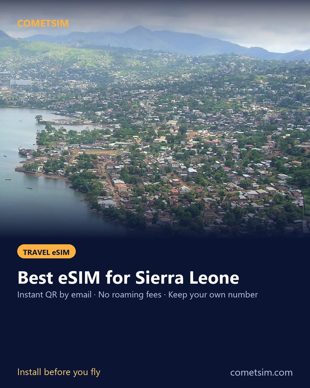 Sierra Leone travel eSIM – instant QR, no roaming fees