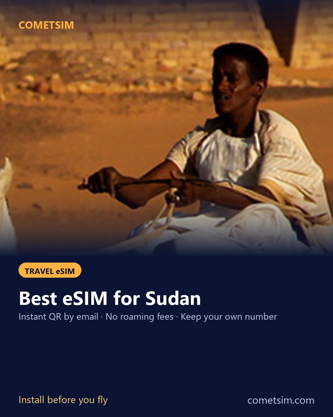 Sudan travel eSIM – instant QR, no roaming fees