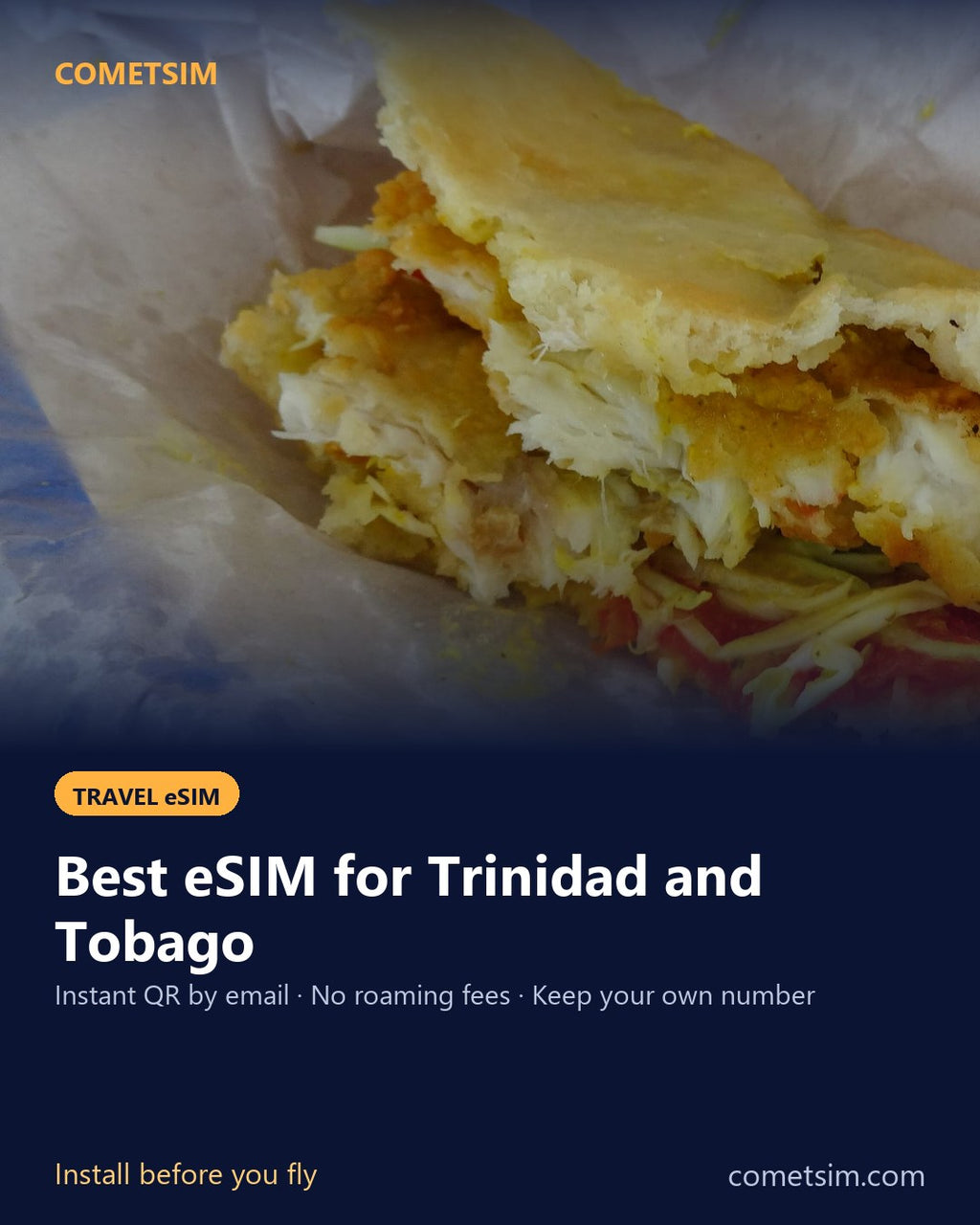 Trinidad and Tobago travel eSIM – instant QR, no roaming fees