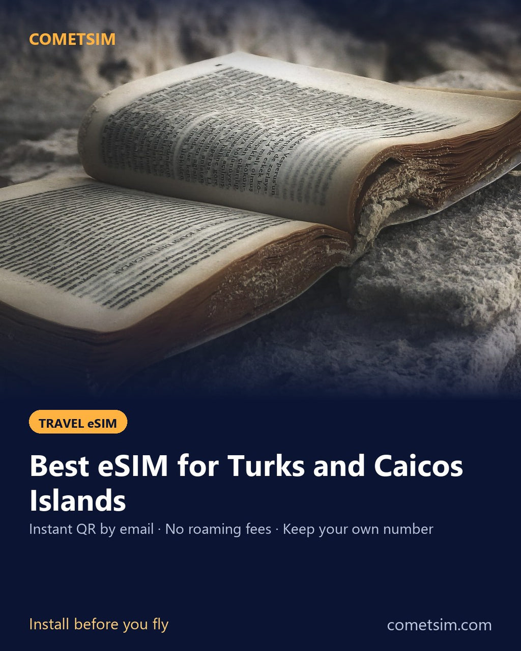 Turks and Caicos Islands travel eSIM – instant QR, no roaming fees
